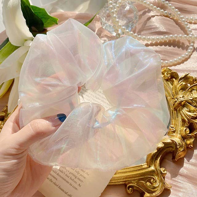 Oversized Iridescent Scrunchie - Fairy for wholesale by Cheeky Plum