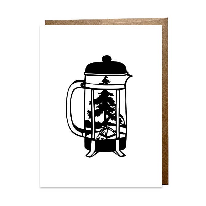 "Camp Coffee" Card for wholesale by Anna Brones