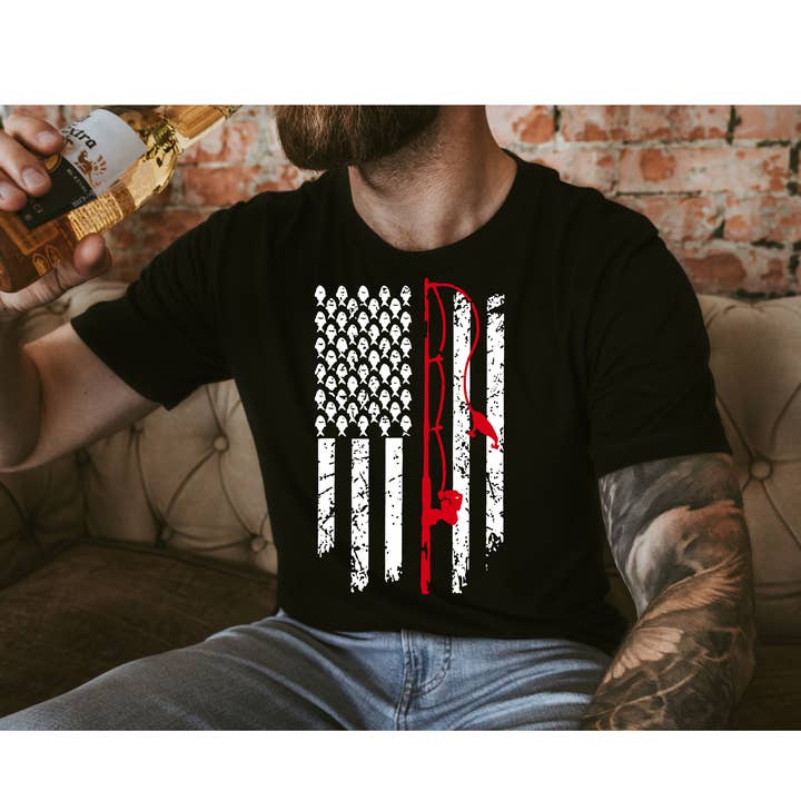 PÊCHE ENTIÈREMENT AMÉRICAINE - DTF Transfer pour la vente par Sassy and Sublime