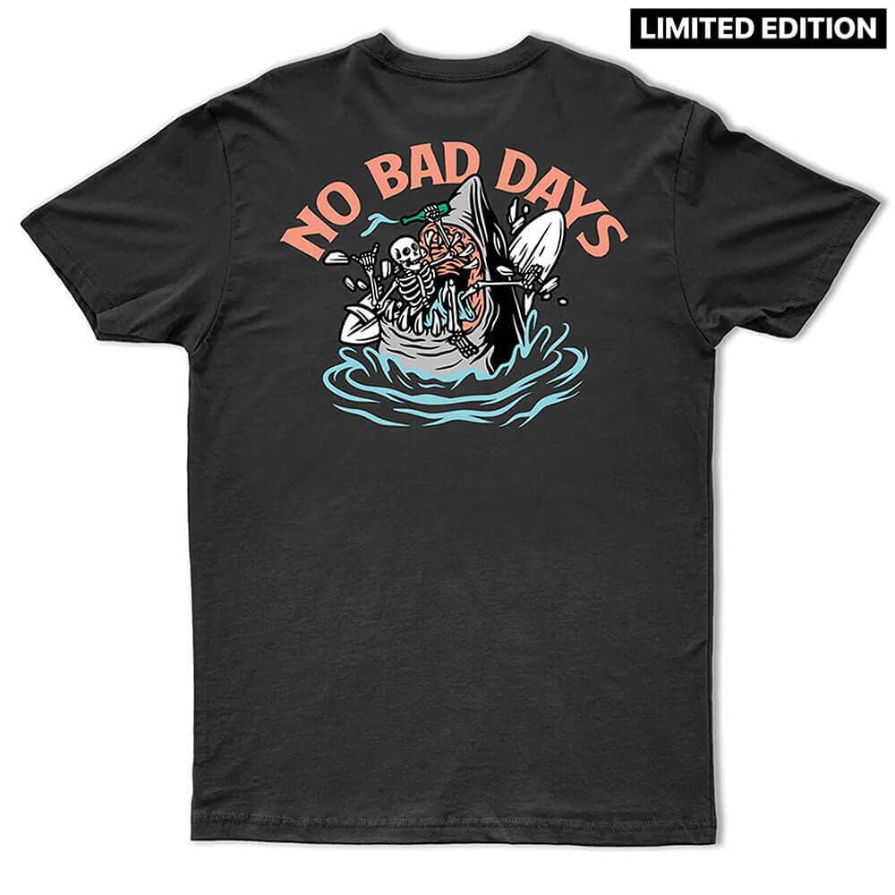 Cove - Wholesale Screen Printed T-Shirt - Men's - No Bad Days Tee - Black0
