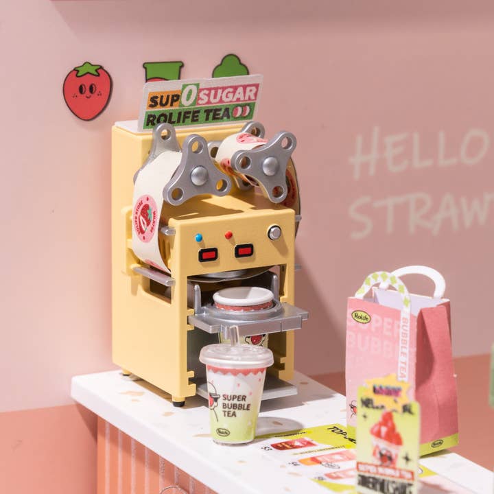 Magnote - Wholesale DIY Craft Kit - Rolife Double Joy Bubble Tea DIY Miniature House Kit