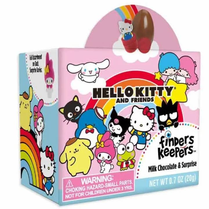 Finders Keepers Hello Kitty Chocolate & Toy Surprise (6ct) for wholesale by Majestic Wholesale