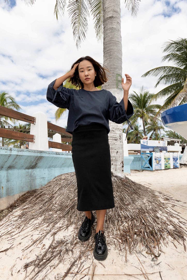 MAS Montreal - Wholesale Blouse - Women's - MONACO BLOUSE INDIGO3