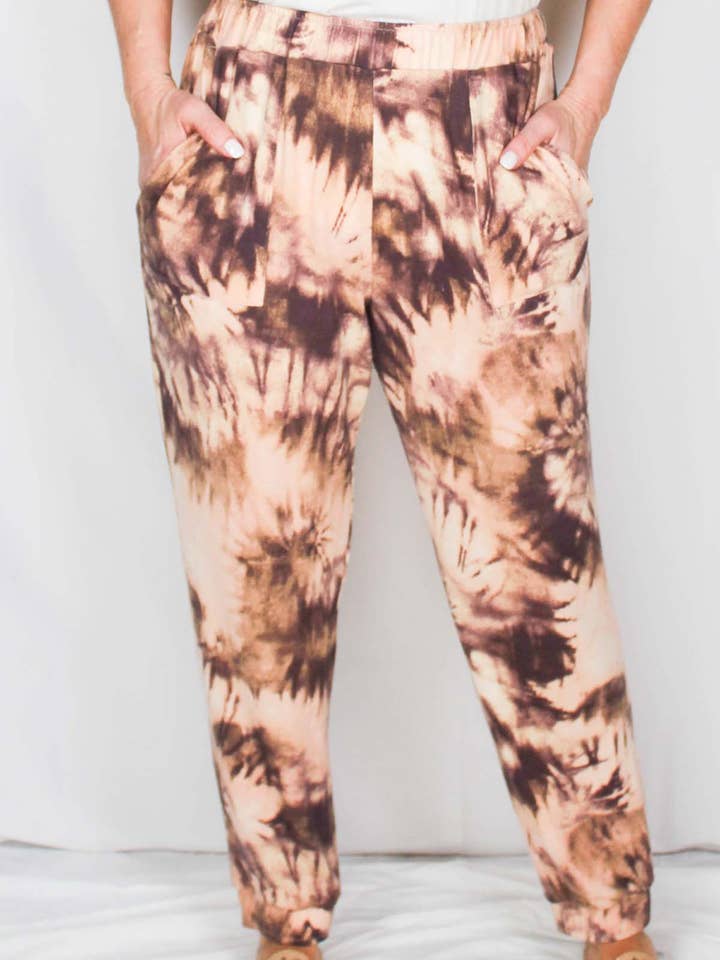 NA819Q6U3-B - Pantalón para correr con piernas delgadas, color marrón/ladrillo A935 para venta al por mayor de K & C Clothing, Inc.