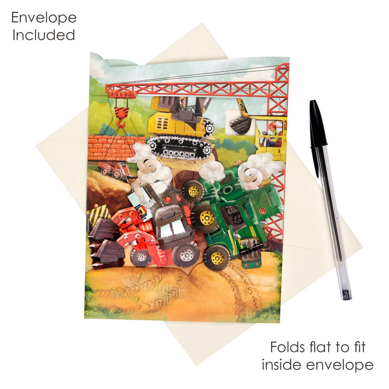 Santoro London - Wholesale Everyday Greeting Card - SC171 – Swing Cards - Tractors And Diggers1