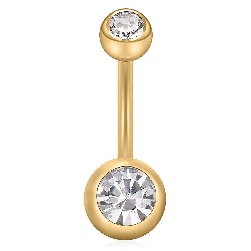 Gemscape UK - Wholesale Single Earring - Simple Piercing Jewellery: Body Piercing with rhinestones0