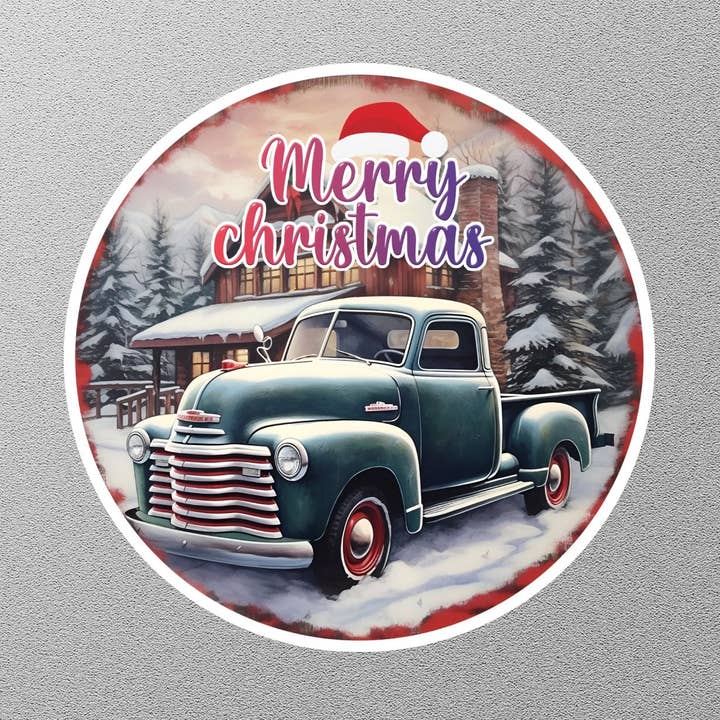 Jolly Merry Christmas Sticker for wholesale by GraffMerch.com