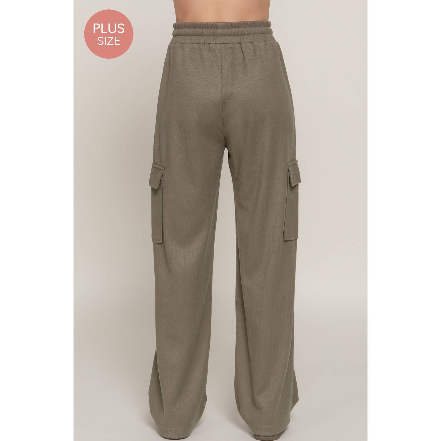 Apolline - Wholesale Pants - Women's - PLUS SIDE POCKET KNIT CORDUROY LONG PANTS12