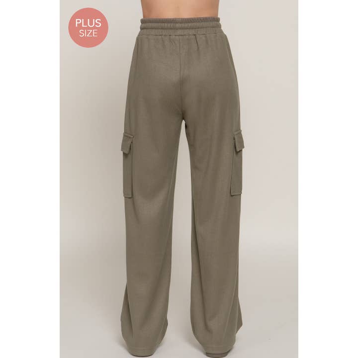 Apolline – wholesale Pants – Women's – PLUS SIDE POCKET KNIT CORDUROY LONG PANTS12