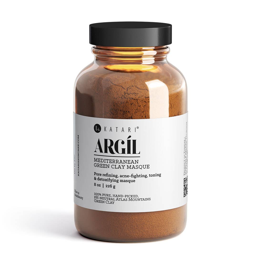 Katari Beauty - Wholesale Skincare Face Mask - FACIAL MASQUE | Acne, Blackheads Detox pH-Neutral Green Clay1