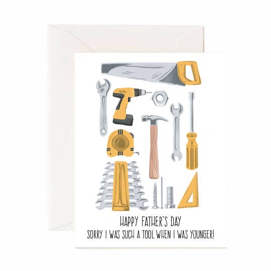 Tarjeta para el Día del Padre con Feliz Día del Padre, Sorry I Was a Tool para venta al por mayor de Jaybee Design