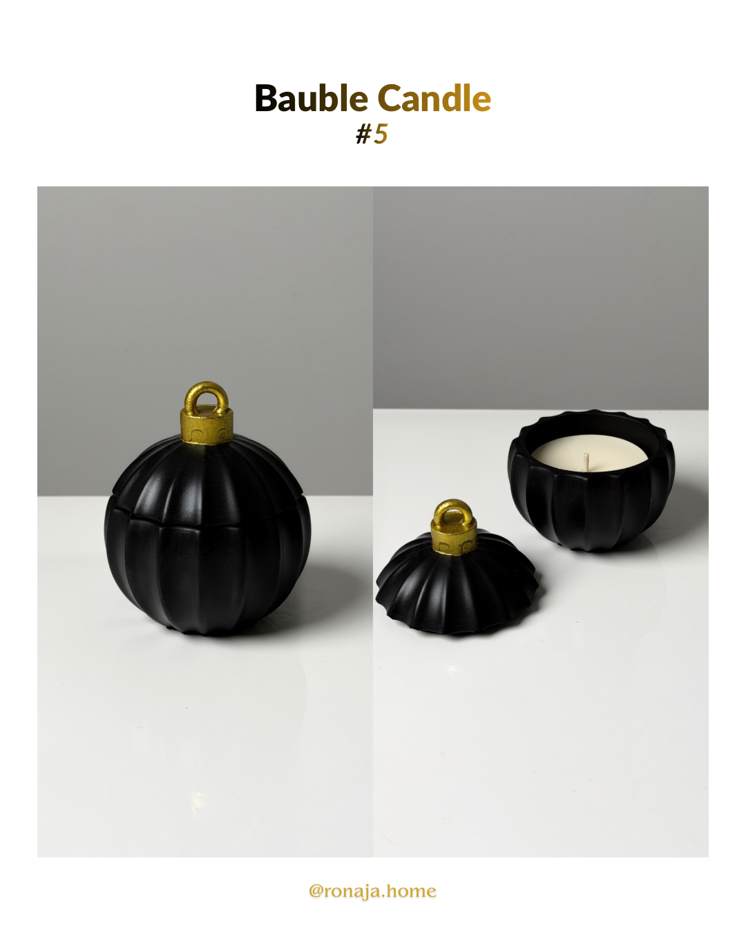 Ronaja Home - Wholesale Novelty Candle - Christmas Bauble Candle4