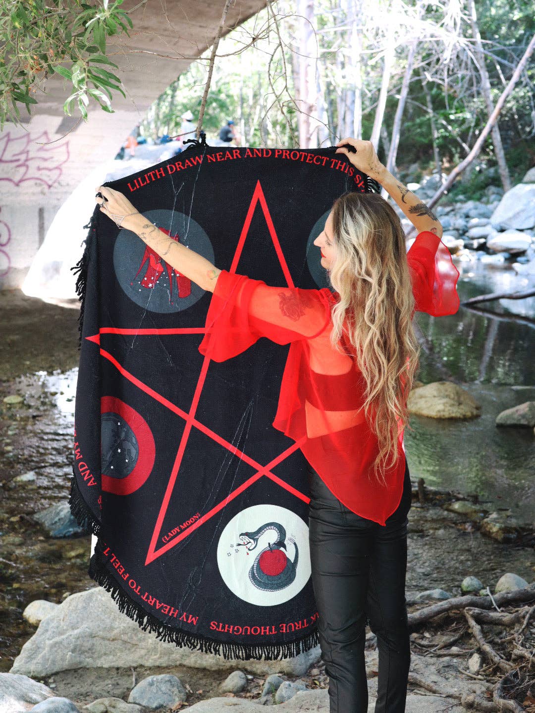 Lady Moon Co.® - Wholesale Beach Towel - Lilith Traveling Spell Space1