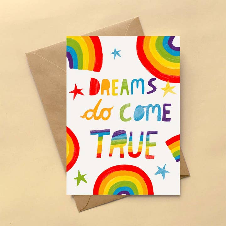 Tarjeta de felicitación Dreams Do come True para venta al por mayor de Erin Donohoe