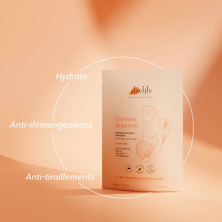 Daylily Paris - Wholesale Belly Oil/Butter - Maternity - La Pause Douceur - Soothing Tummy Mask1