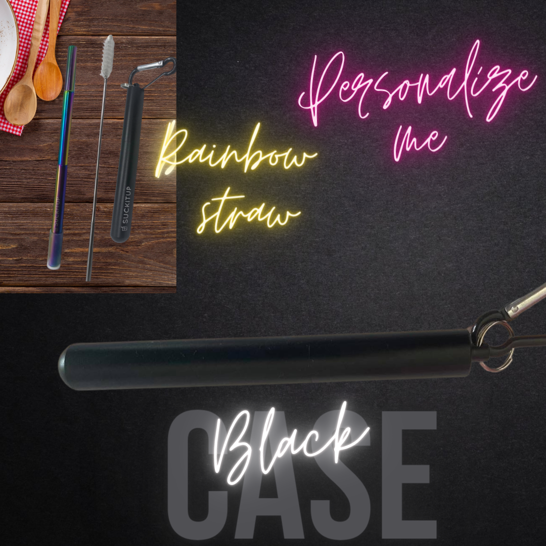 Suck It Up Straws - Vente Paille - Pailles métalliques télescopiques avec étui pour porte-clés et brosse de nettoyage81