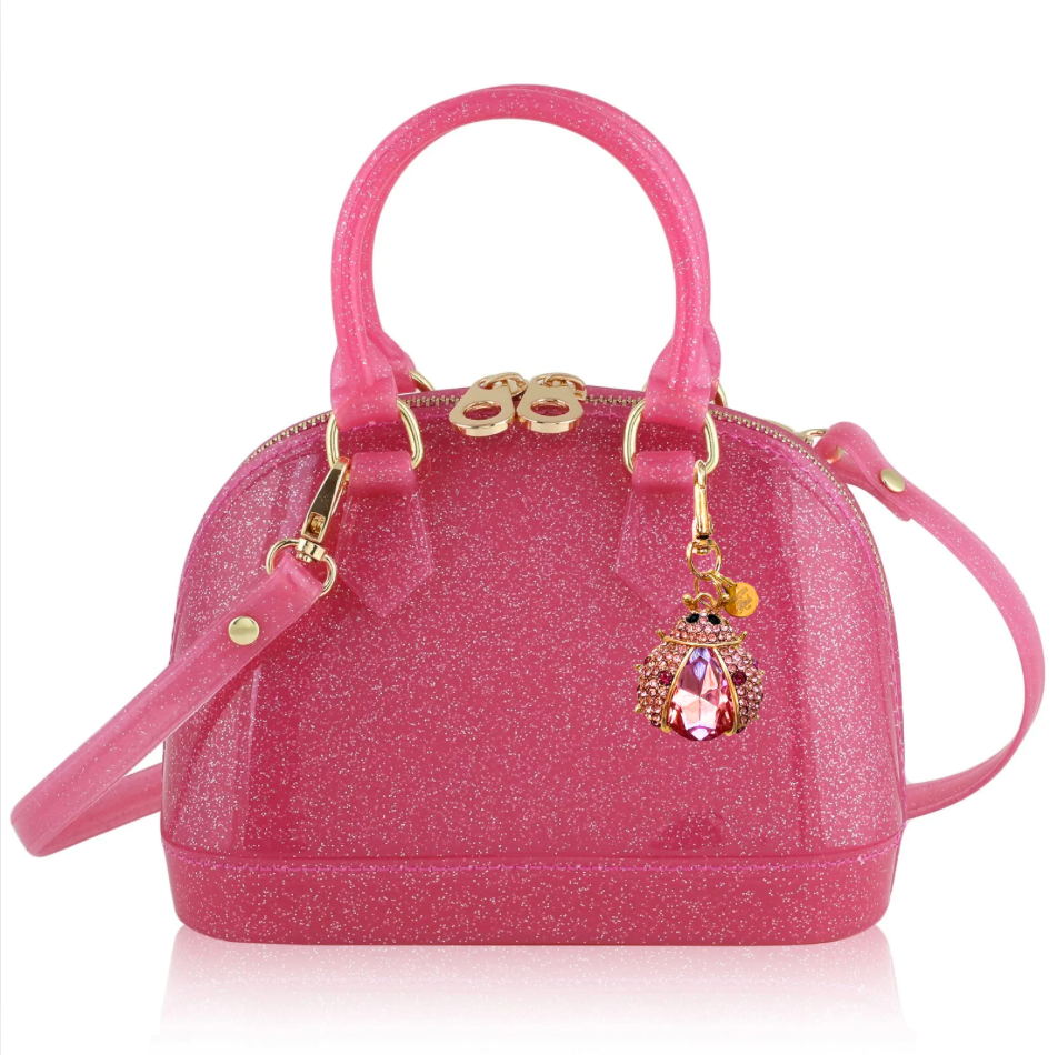 Carrying Kind - Wholesale Crossbody Bag - Kids - Cate in Hot Pink Sparkle: Charming Addition7