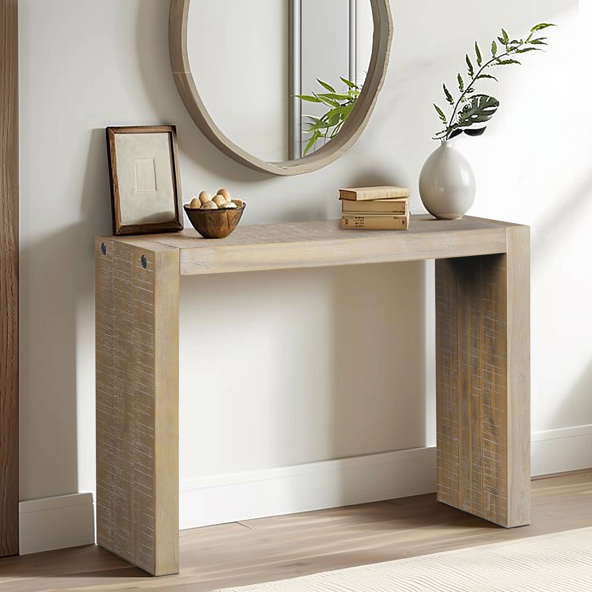 Olliix - Vente Console - Console de 54 po, naturelle3