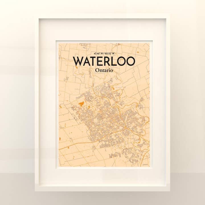 OurPoster.com - Wholesale Poster - Waterloo City Map Poster13