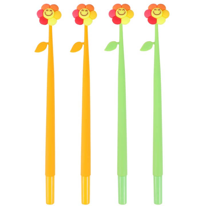 BCmini - Wholesale Pen - 22702 Happy Flower Wiggle Gel Pen-482