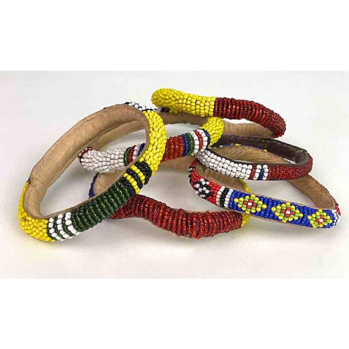 The Niger Bend - Vente Bracelet de perles - Bracelets contemporains en cuir perlé Yoruba5
