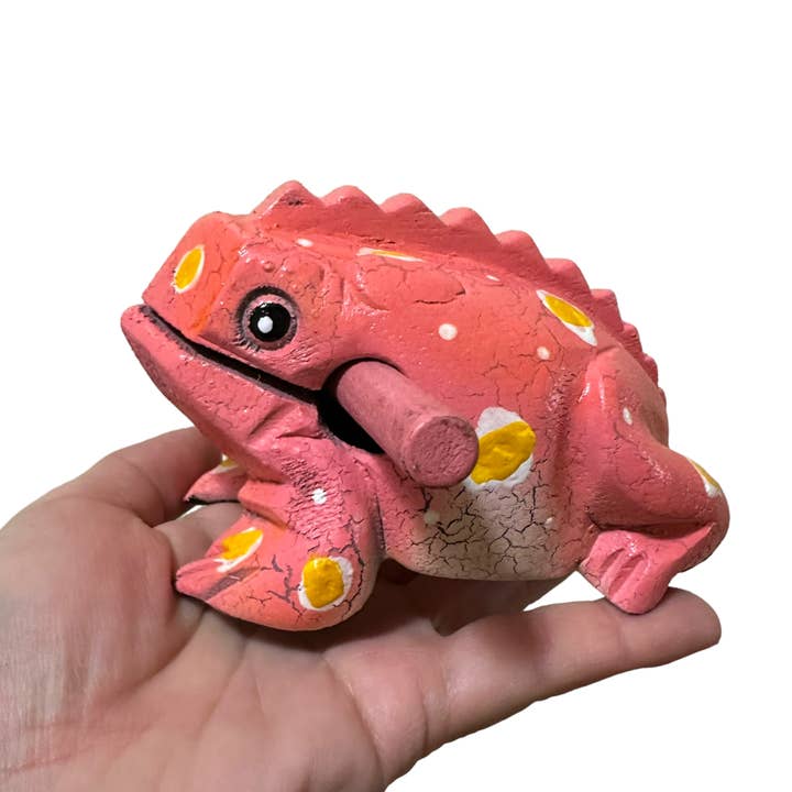 Music Frog Co - Vente Jouet musical – enfant et bébé - Instrument de percussion Peach Frog 4 po4