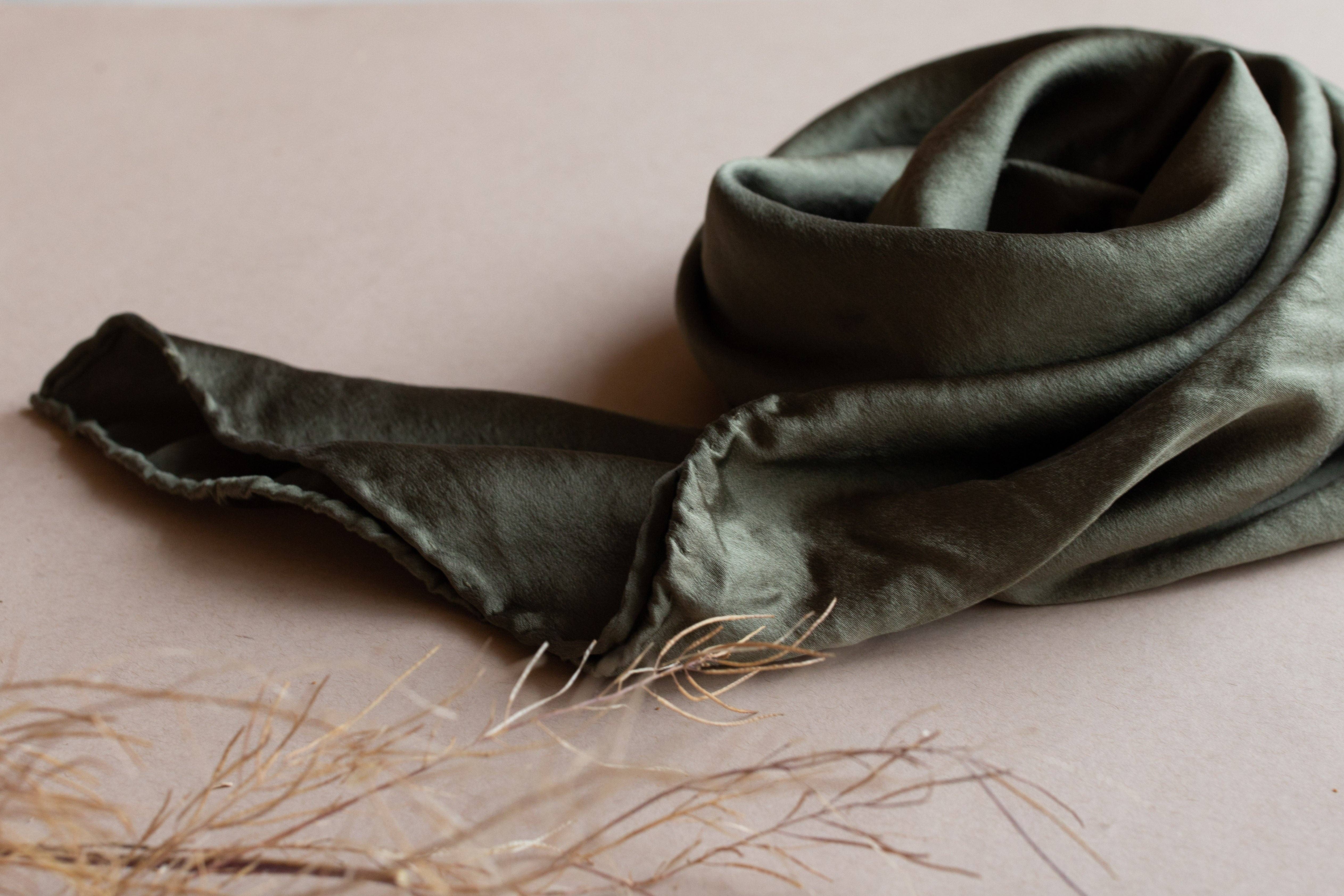 Eloise et moi - Wholesale Scarf - Women's - Naturally dyed charmeuse silk scarf0