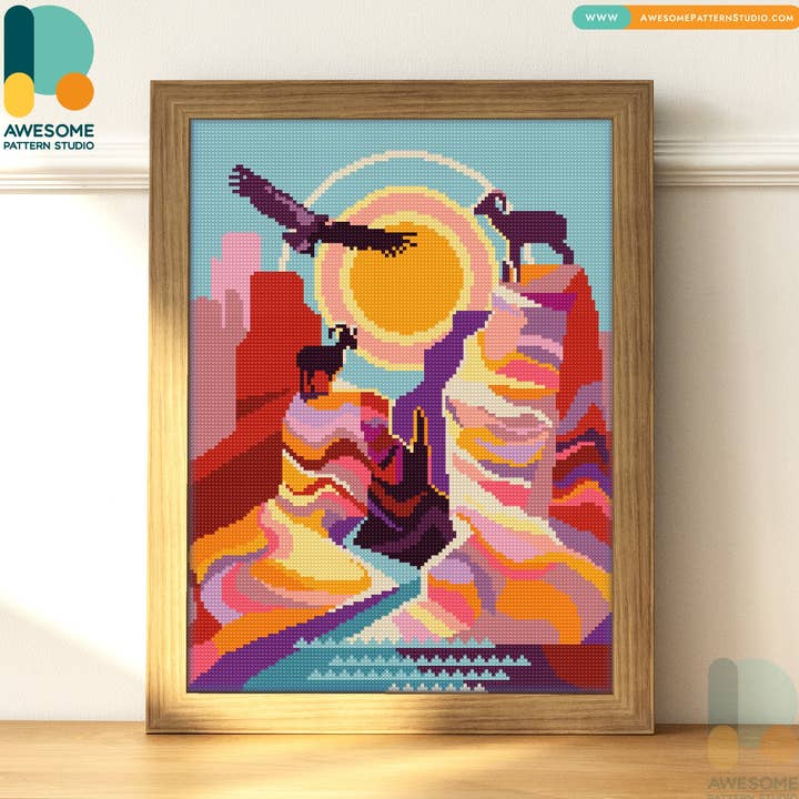 DS336-120x162 Grand Canyon, Diamantmalersæt for engroshandel hos Awesome Pattern Studio