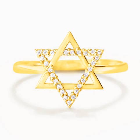 Dainty Star Of David Stacking Ring in 925 Sterling Silver for wholesale by Perimade & Co. LLC
