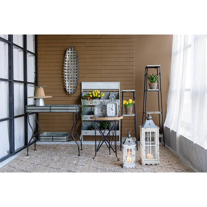 A&B Home Group Inc. - Wholesale Decorative Tray - Maggie Galvanized Tray Table12