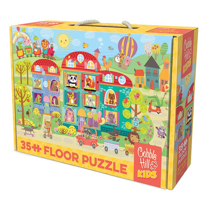 Outset Games and Cobble Hill Puzzles - Wholesale Puzzle - Kids - Friendly Neighbors (35pc) Floor Puzzle - Ages 3+2