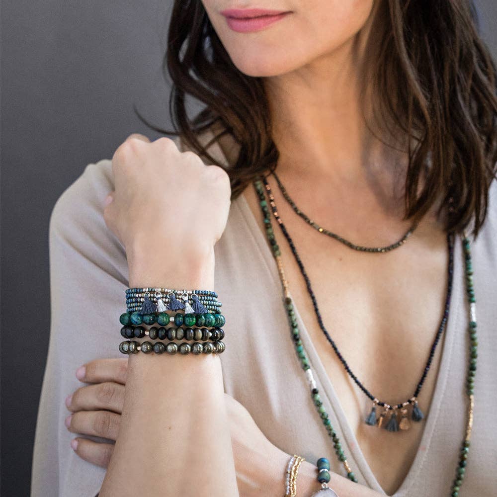 Scout Curated Wears - Wholesale Beaded Bracelet - Amethyst Stone Bracelet - Stone of Protection2