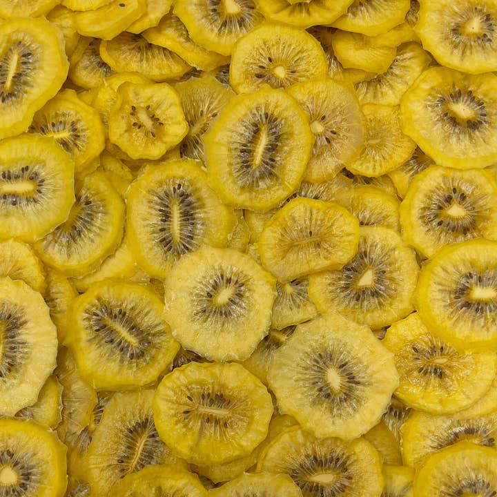 Dehydrated Golden Kiwi Slices - BULK (1kg) for wholesale by Fruit and Nut Co.