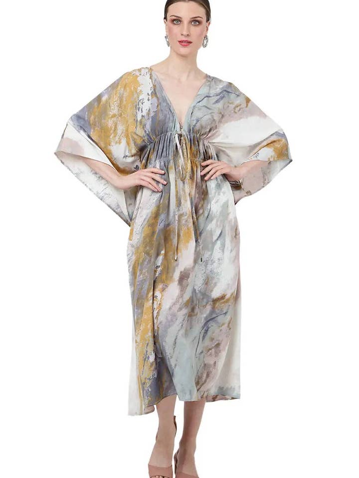 Kvinnor Midi Kaftan Sommarkaftan Klänning Flerfärgad 187 S-3XL för wholesale av Miss Lavish London