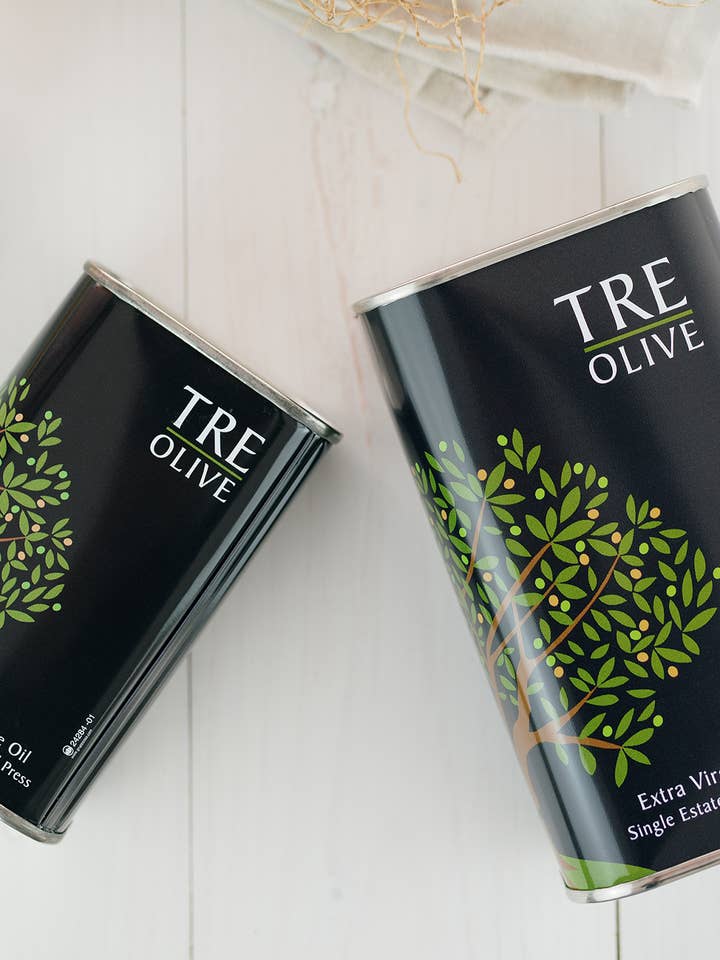 TRE Olive Extra Virgin Olive Oil - Primo 500 ml Tin for wholesale by TRE Olive