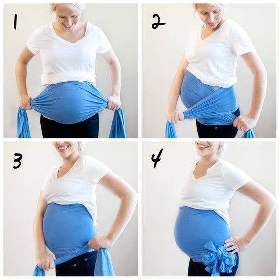 Womb Wrap Co. - Wholesale Belly Band - Maternity - Sage Womb Wrap™ l Natural Bamboo Belly Wrap2