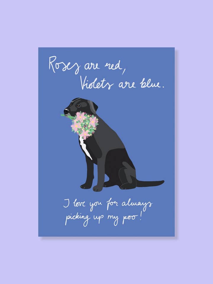 Ansichtkaart Rozen zijn rood, viooltjes zijn blauw voor wholesale door StudioSonna