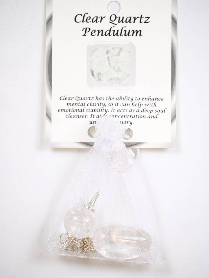 Pêndulo de quartzo transparente por atacado de VPS Stones Inc.