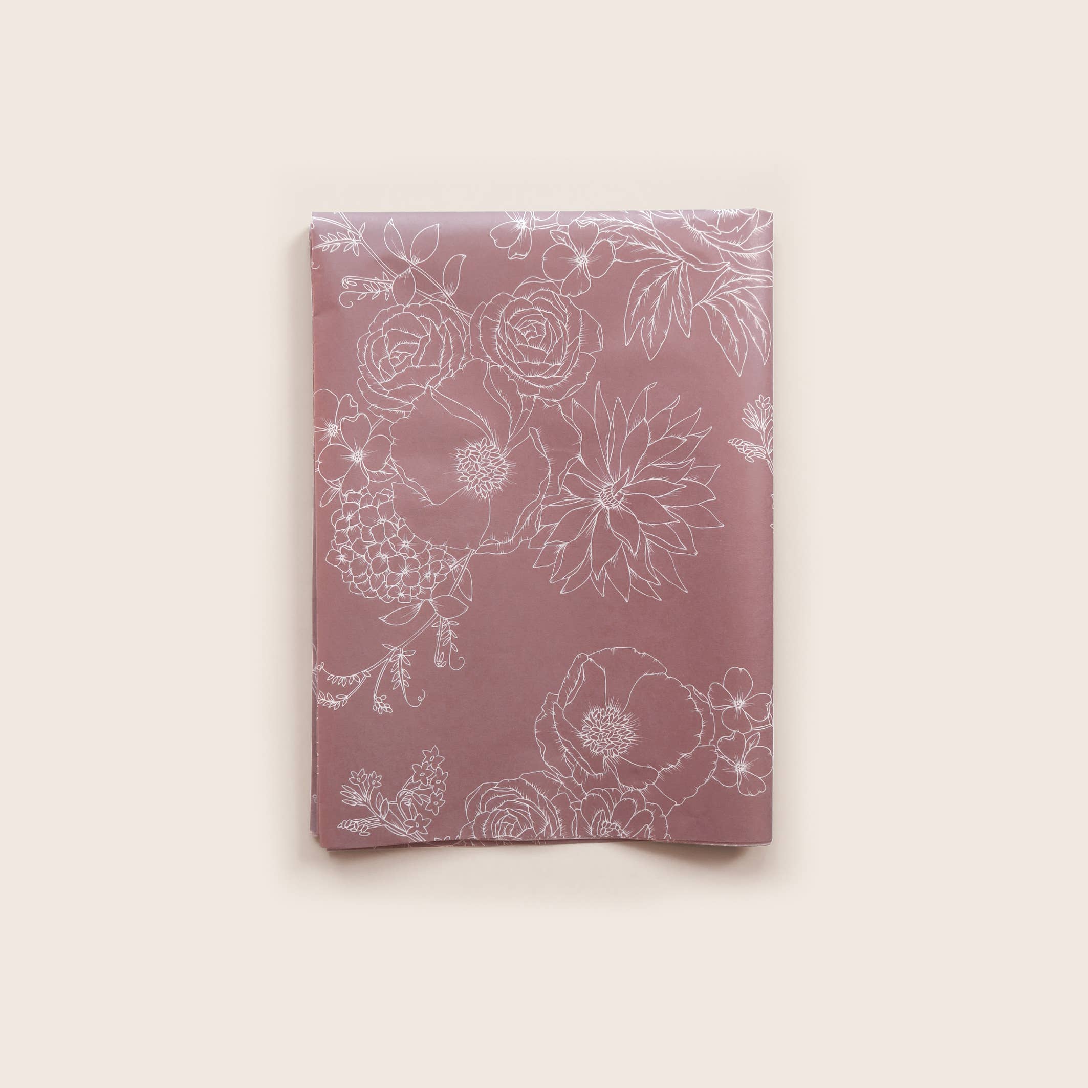 Typoflora - Wholesale Tissue paper - Tissue Paper - Peony in Dusty Mauve4