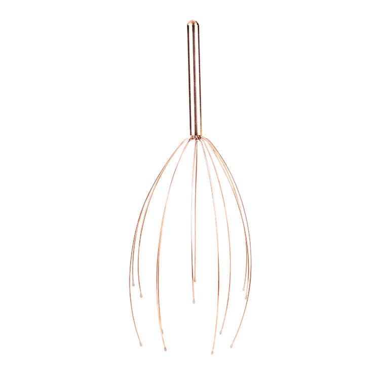 Kikkerland Design Inc - Wholesale Head Scratcher/Massager - Copper Head Massager1