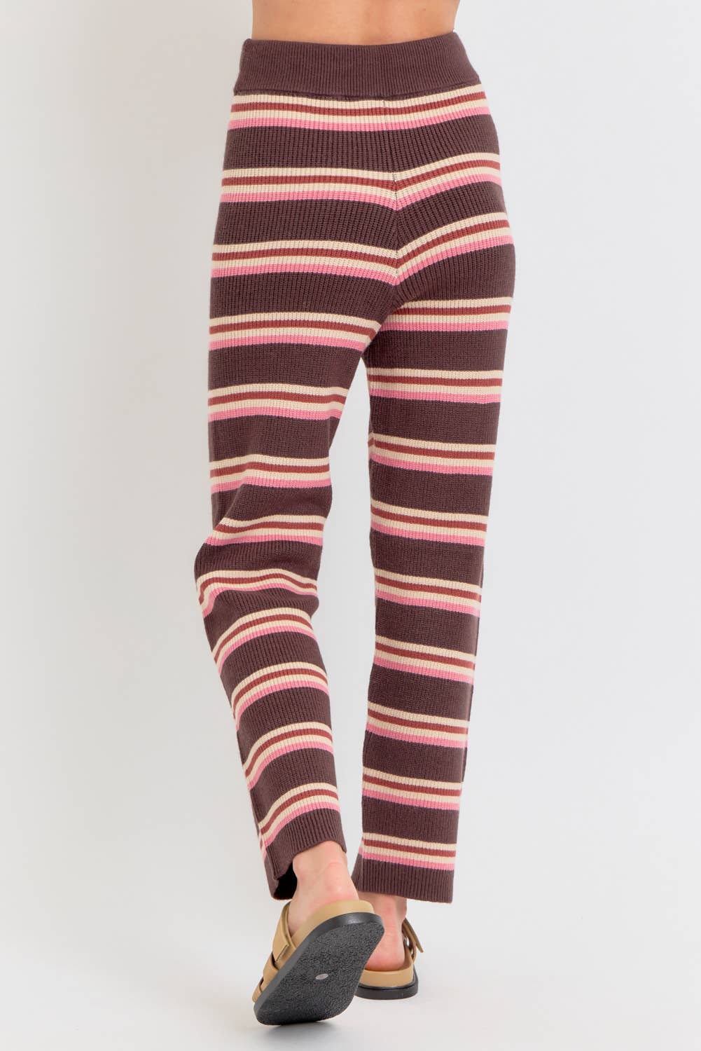 Sweet Lovely by Jen – wholesale Lounge Sweatpants/jogging bottoms – Women's – KNIT STRIPED PULL-ON-PANTS 18