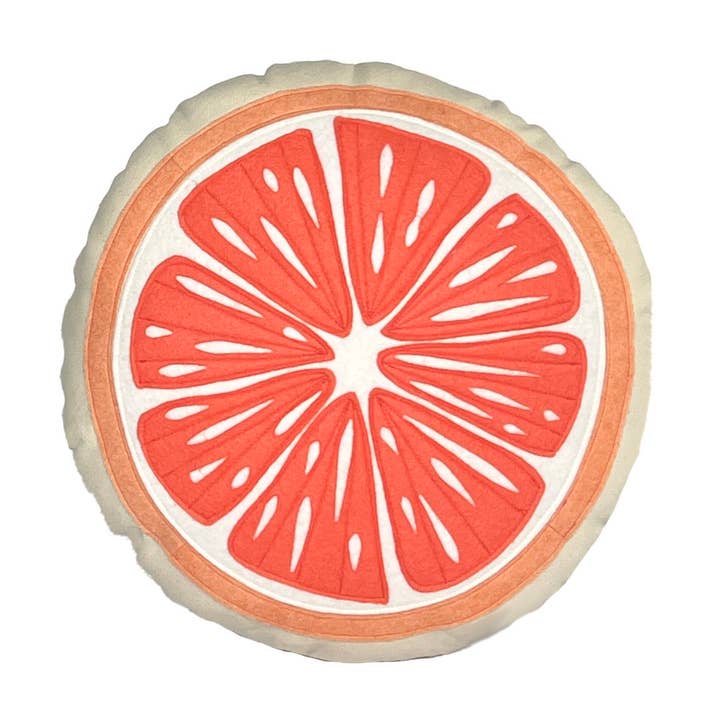 Fruit Pillow - Grapefruit for wholesale by Dirtsa Studio
