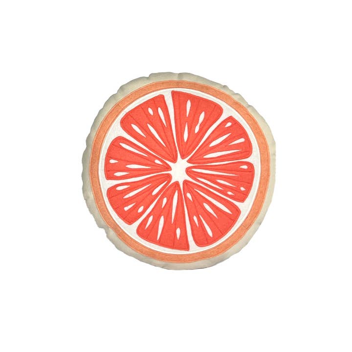 Fruit Pillow - Grapefruit for wholesale by Dirtsa Studio