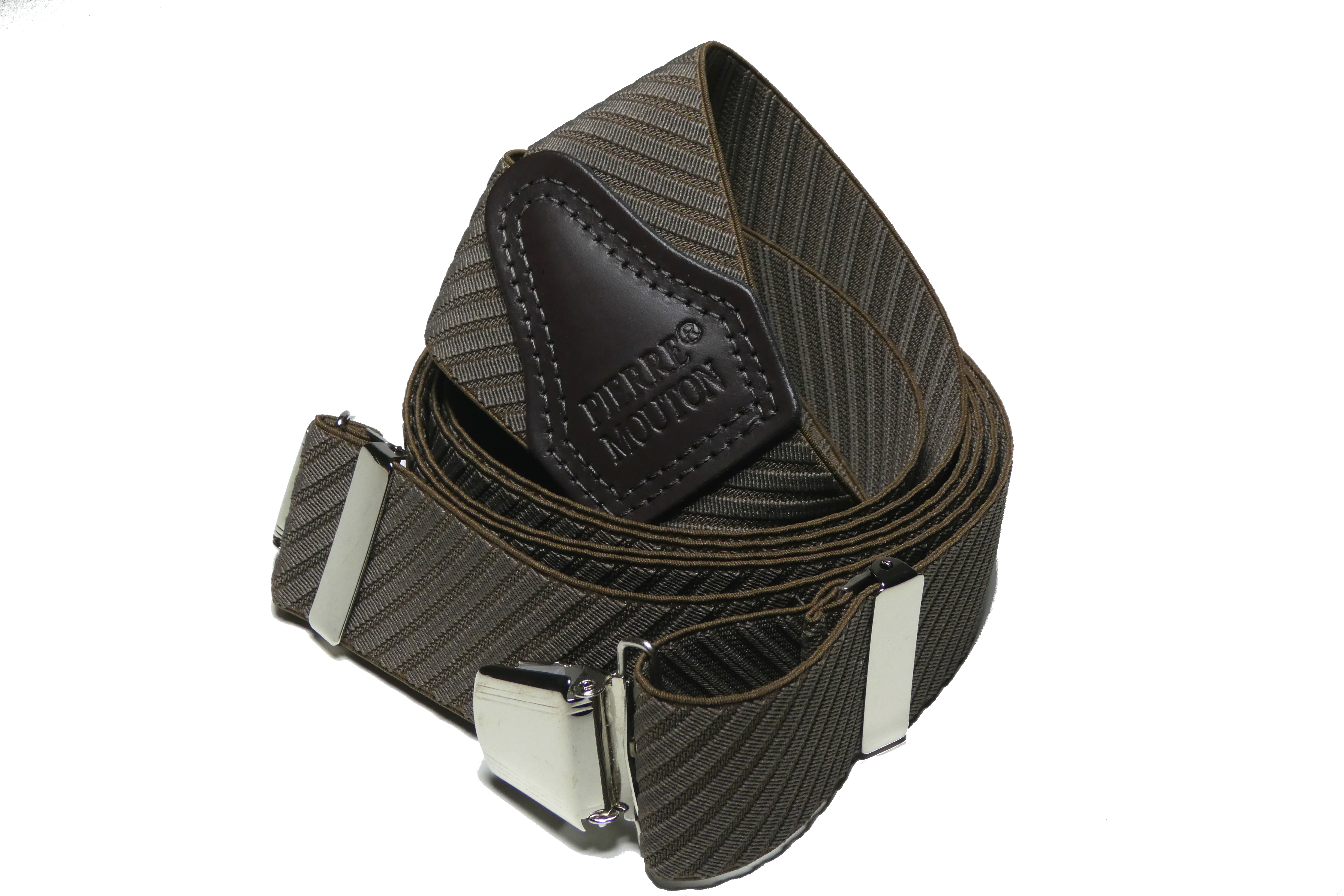 Pierre Mouton - Wholesale Belt - Men's - Braces Bruno Brown 120/3 | Handmade0