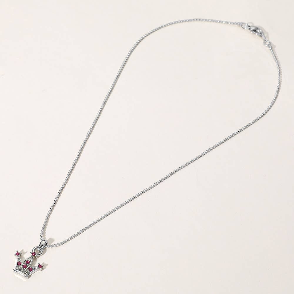 Sensibling Corp. - Wholesale Pendant/Charm Necklace - Rhinestone Embellished Crown Pendant Necklace11
