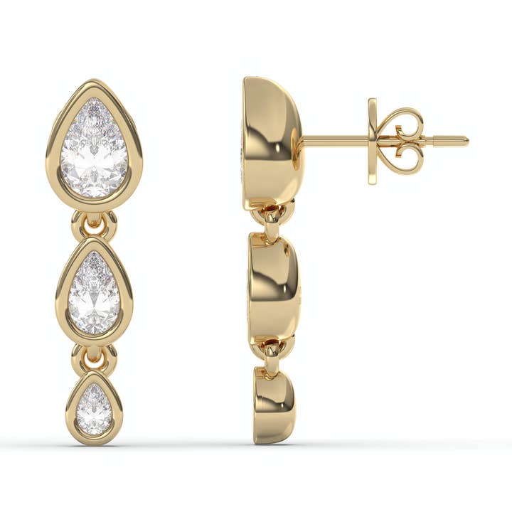 Vienna Domani Jewelry - Wholesale Dangle Earrings - Teardrop Dangle Studs0