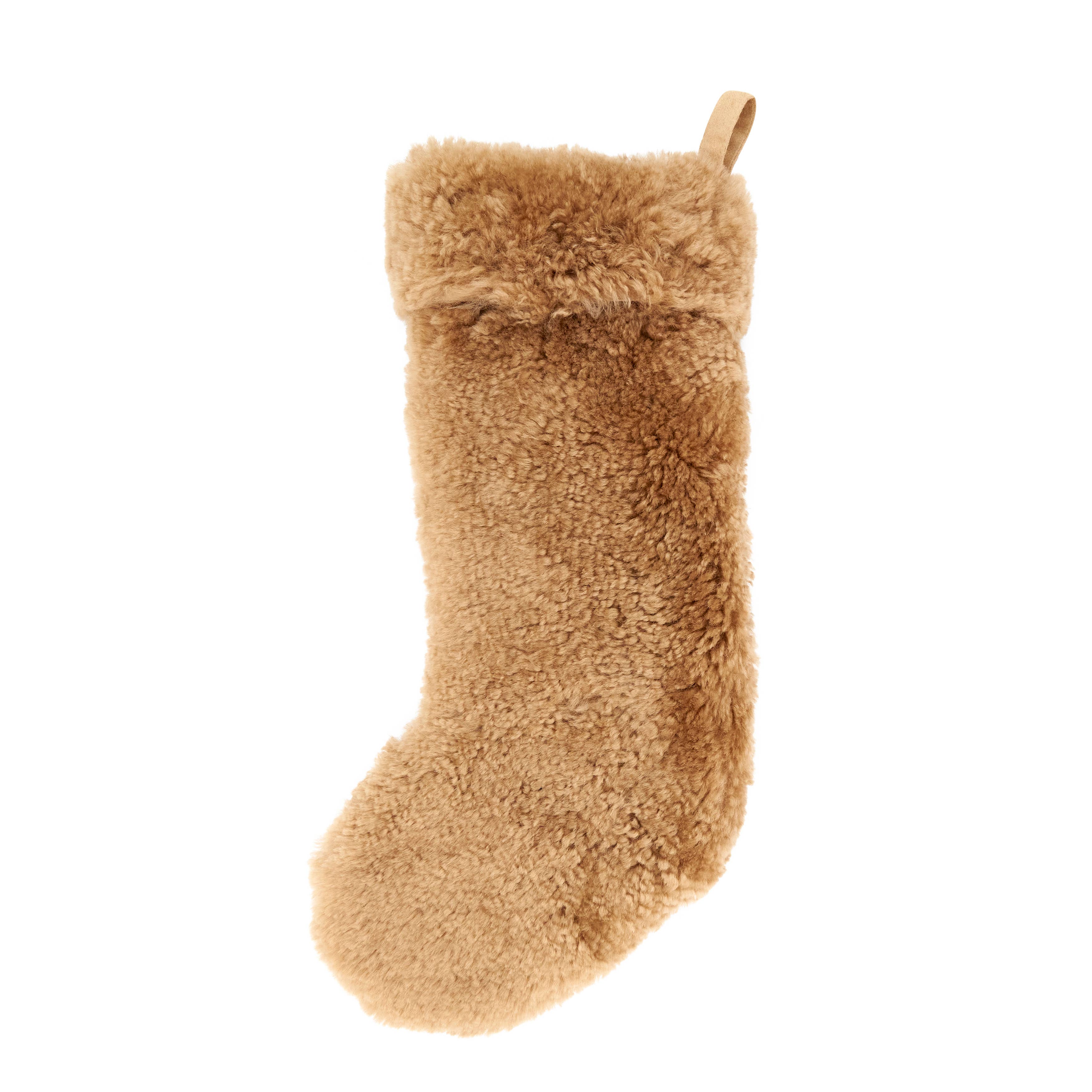 Saro Lifestyle - Wholesale Holiday Stocking - Cozy Delight Lamb Fur Stocking7
