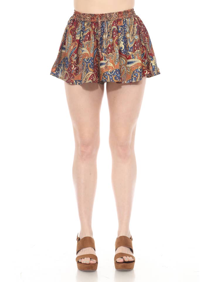 Lakhays Collection Inc. - Wholesale Shorts - Women's - Flowy Paisley Shorts