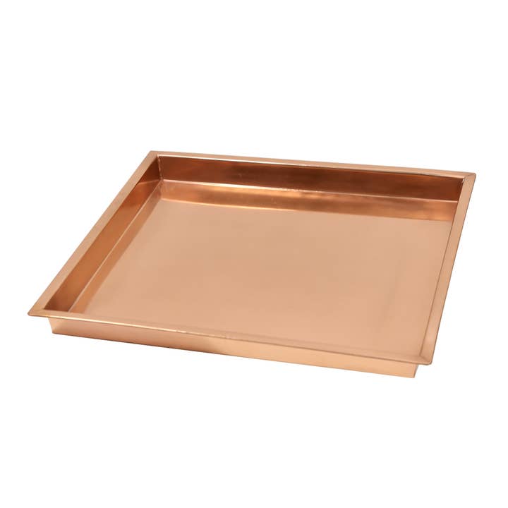 ACHLA Designs - Wholesale Decorative Tray - 15" Square Copper Tray