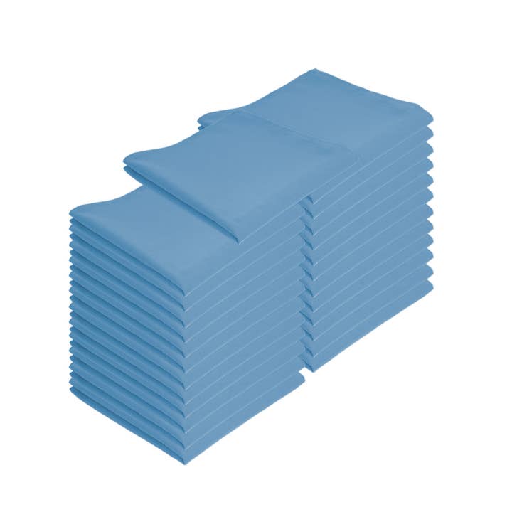 Arkwright Home - Wholesale Dinner & Cloth Napkin - 25 Pack of Poly Spun Solid Cloth Dinner Napkins - 20 x 20 in20